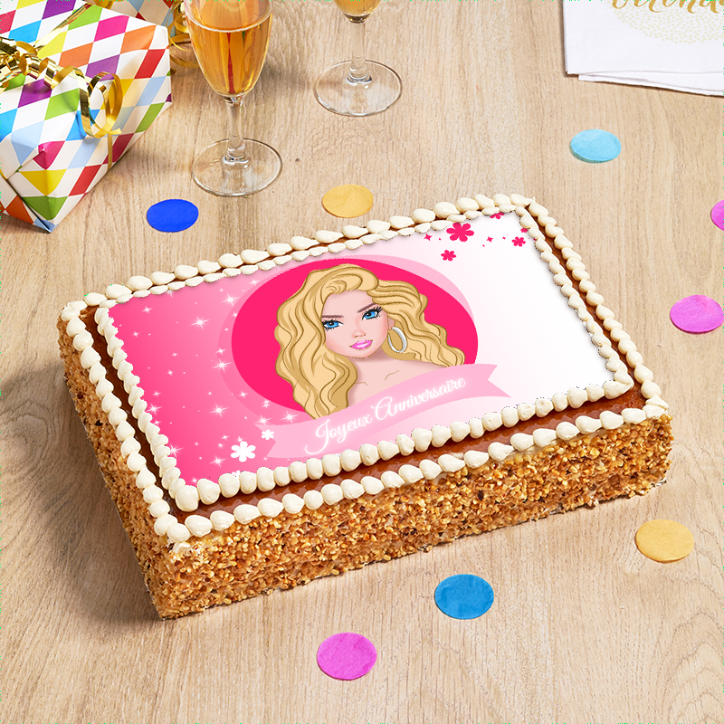 Gâteau Poupée Barbie pour l'anniversaire d'Alycia