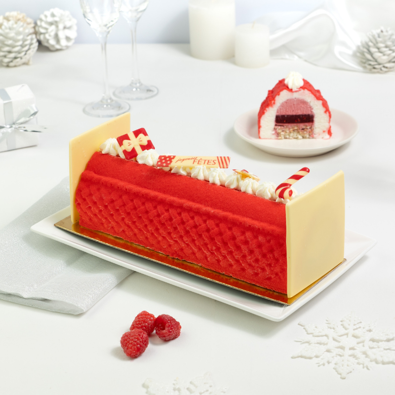 Bûche Coco Framboise La Romainville