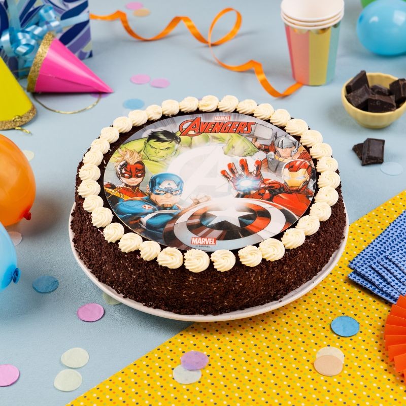 Moka Enfant Avenders - gâteau anniversaire choco- gâteau anniversaire enfant