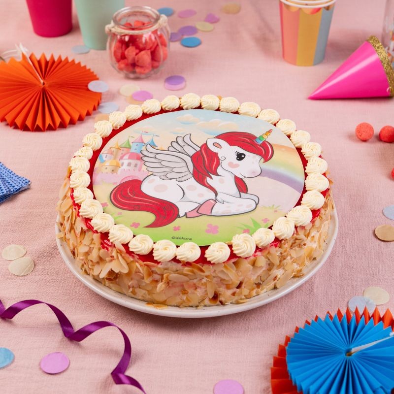 Moka Enfant Licorne - gâteau anniversaire fraise- gâteau anniversaire enfant
