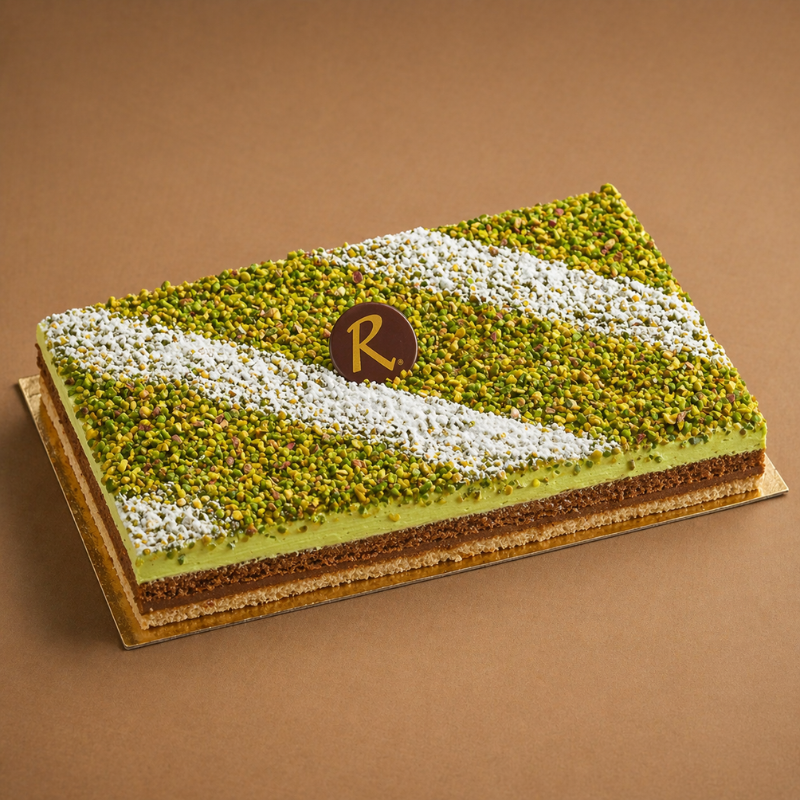 entremets chocolat pistache pour toutes les fêtes et desserts, livré chez vous - Pâtisseries La Romainville