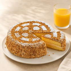Moka Noisette - Gâteau à la crème noisette - Pâtisserie La Romainville