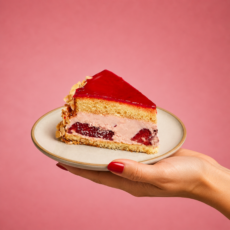 Fraisier personnalisé - gâteau avec inscription - Pâtisserie La Romainville