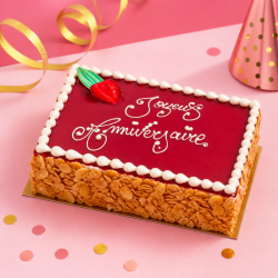 Fraisier personnalisé - gâteau avec inscription - Pâtisserie La Romainville
