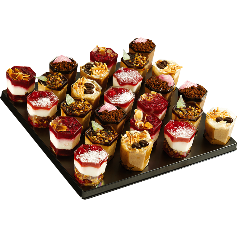 Mini-verrines - cocktails sucrés - pâtisserie La Romainville