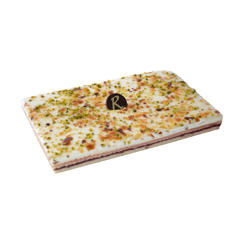 Gâteau Nougat framboise - Pâtisserie La Romainville Gâteau Nougat framboise - Pâtisserie La Romainville