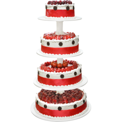 Pièce Montée Rouge Passion framboise - gâteau de mariage - Pâtisserie La Romainville
