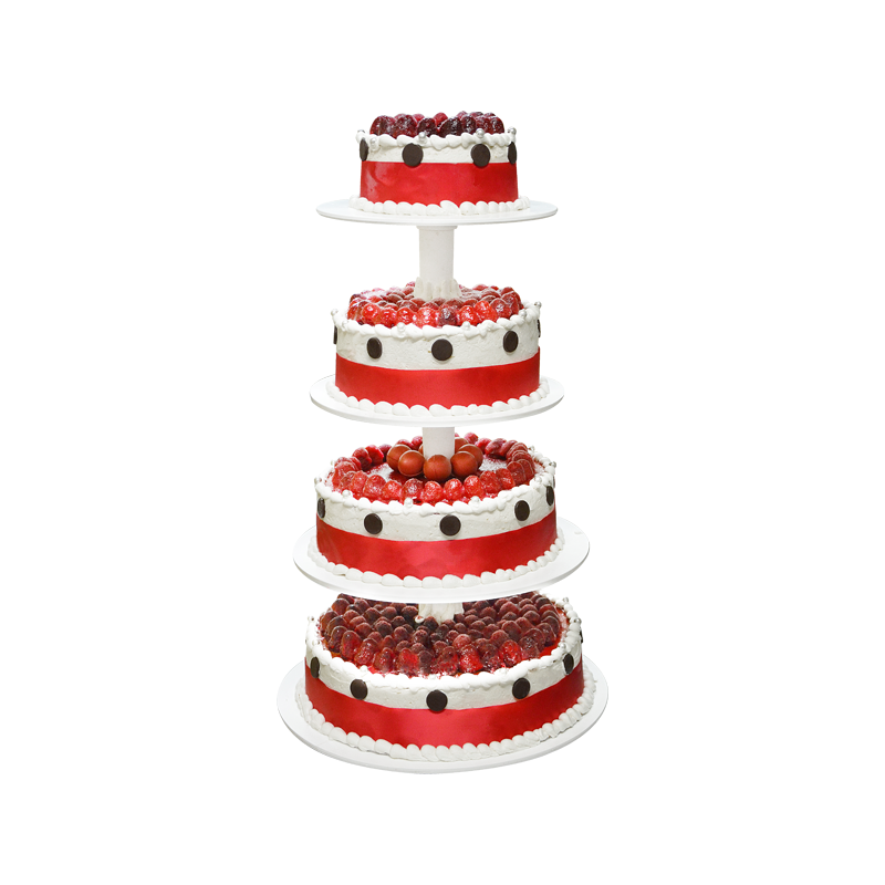 Pièce Montée Rouge Passion framboise - gâteau de mariage - Pâtisserie La Romainville