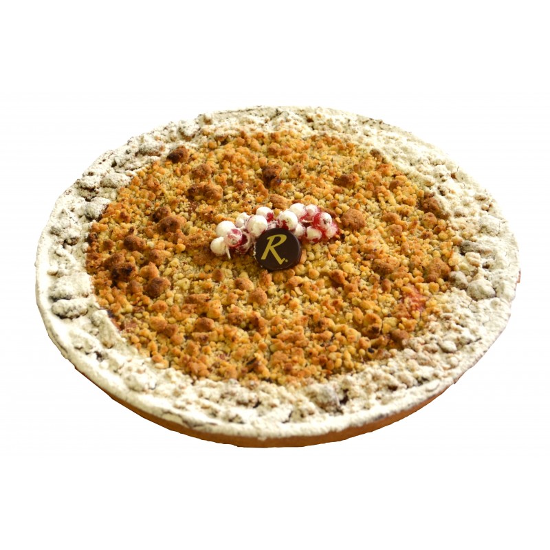 Tarte Crumble pomme Rhubarbe - Pâtisserie La Romainville Tarte Crumble pomme Rhubarbe - Pâtisserie La Romainville