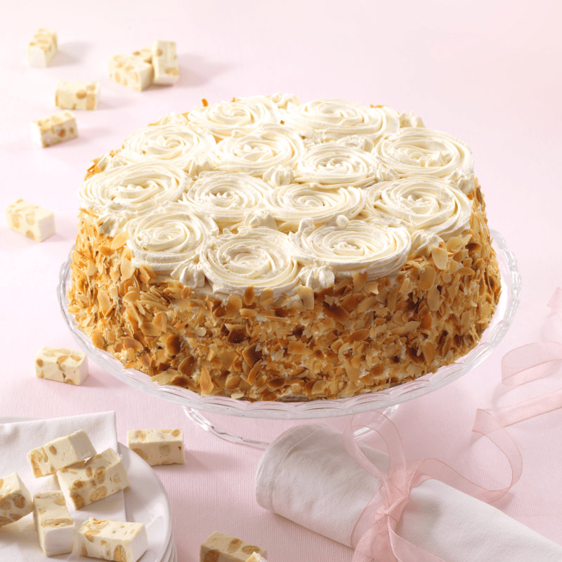 Fleurs de Nougat - Gâteau Moka à la crème de Nougat