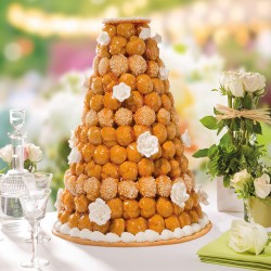 Croquembouche - pièce montée de choux mariage - Pâtisserie La Romainville