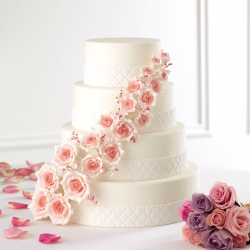 Scarlett Roses - wedding cake