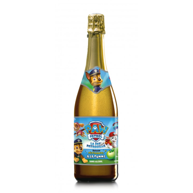 Bouteille Party-Fizz Pat Patrouille - boisson anniversaires enfants - La Romainville