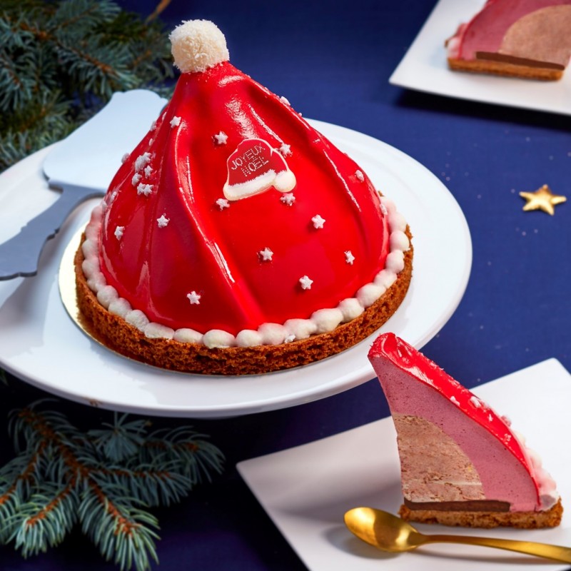 Un gâteau en forme de bonnet de Noël pour émerveiller les enfants !