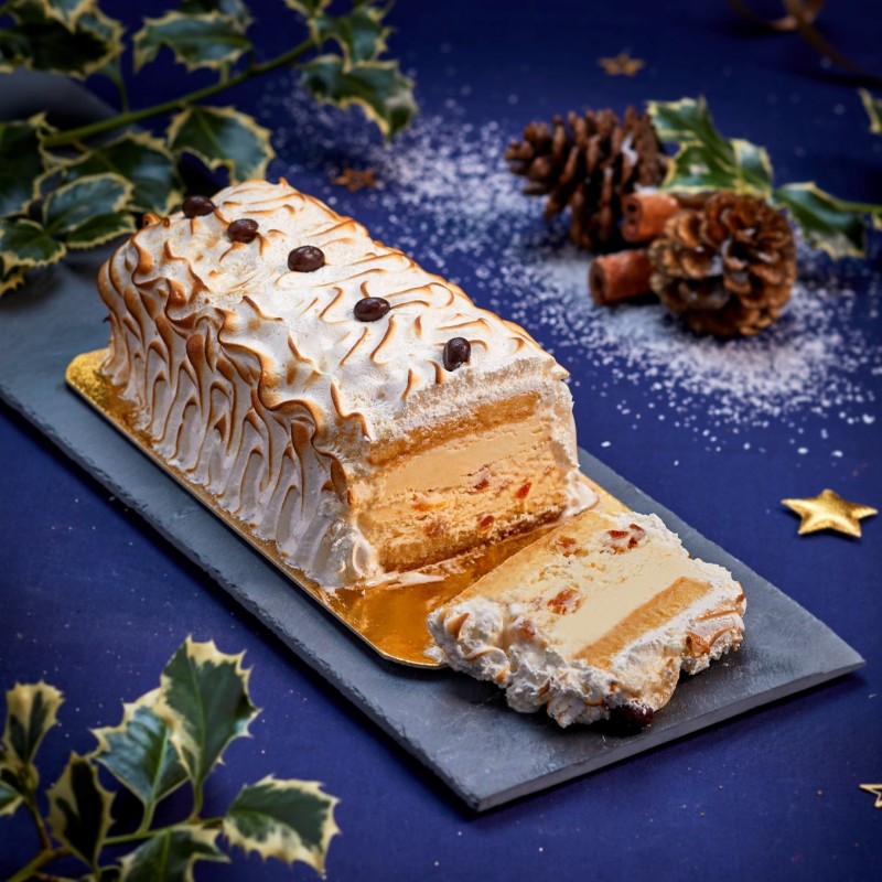 Dessert glacé de Noël Omelette Norvégienne - Pâtisserie La Romainville