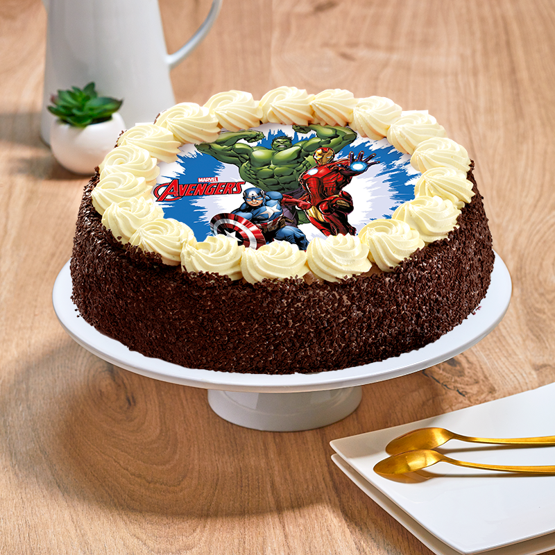 Gateau Enfants Moka Avengers Patisserie La Romainville