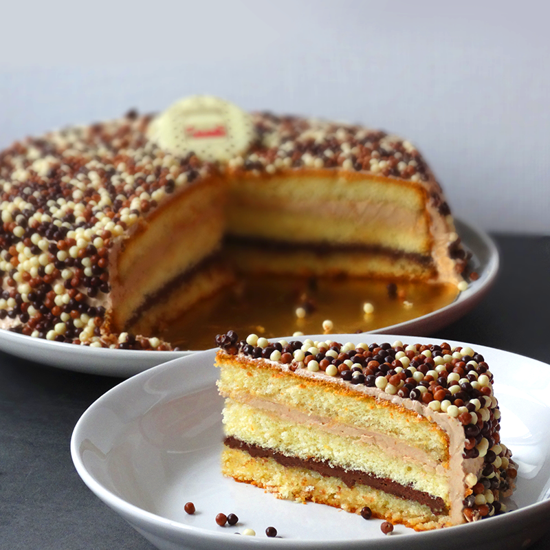 un délicieux layer cake garni de nutella ! on n'y résiste pas ! un délicieux layer cake garni de nutella ! on n'y résiste pas !