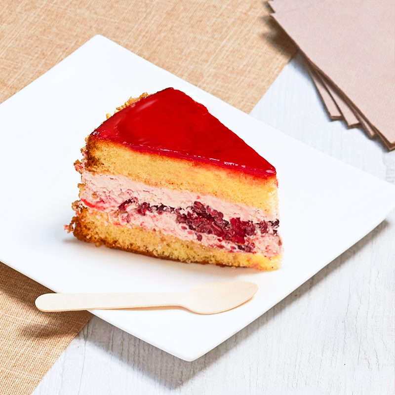 Délicieux gâteau photo à la framboise - personnalisez votre gâteau - pâtisserie La Romainville