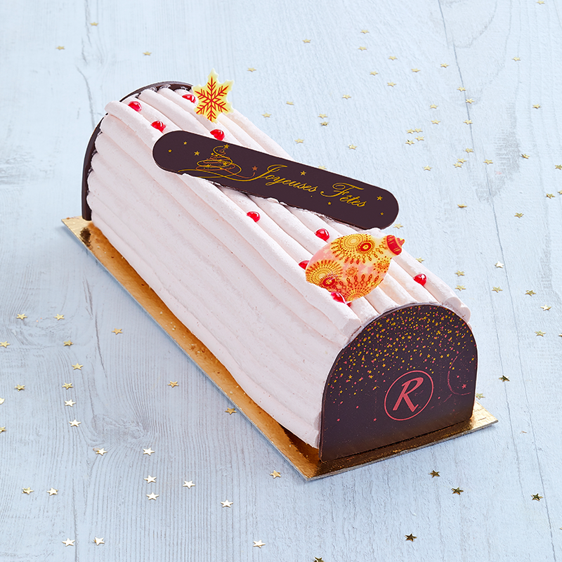 bûche pâtissière framboise par la Romainville bûche pâtissière framboise par la Romainville
