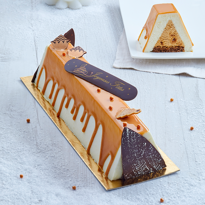 Bûche Féérie Poire-Caramel - Noël La Romainville Bûche Féérie Poire-Caramel - Noël La Romainville
