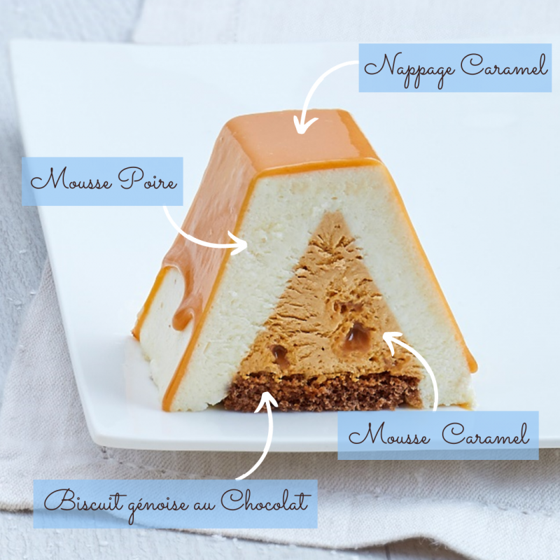 Bûche Féérie Poire-Caramel - Noël La Romainville Bûche Féérie Poire-Caramel - Noël La Romainville