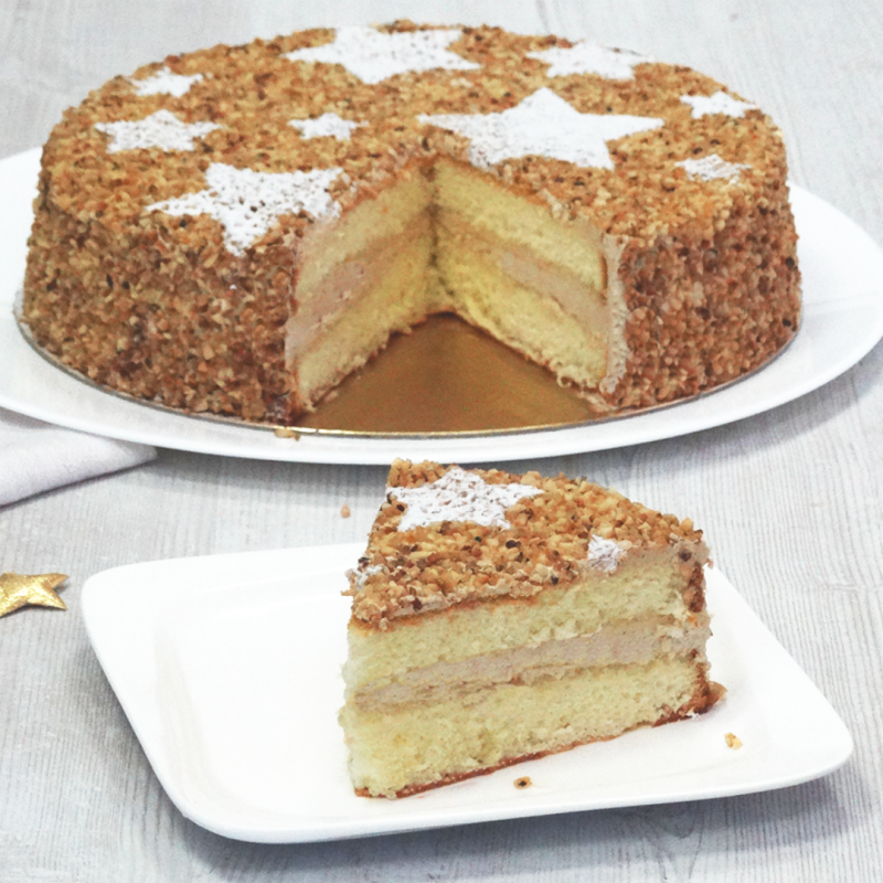 Noisette Etoilé - Moka Noisette - Desserts Noël et Réveillon Noisette Etoilé - Moka Noisette - Desserts Noël et Réveillon