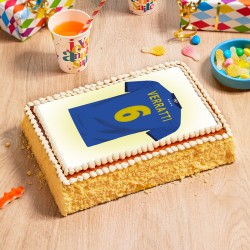 gâteau vanille maillot foot italie