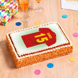 gateau maillot de foot espagne noisette
