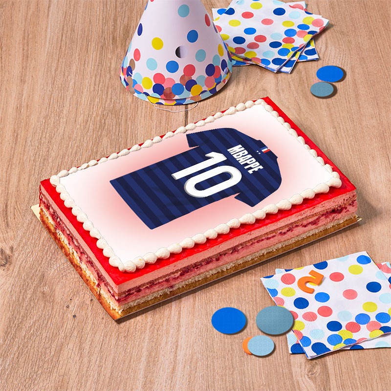 Framboisine gâteau football équipe de France