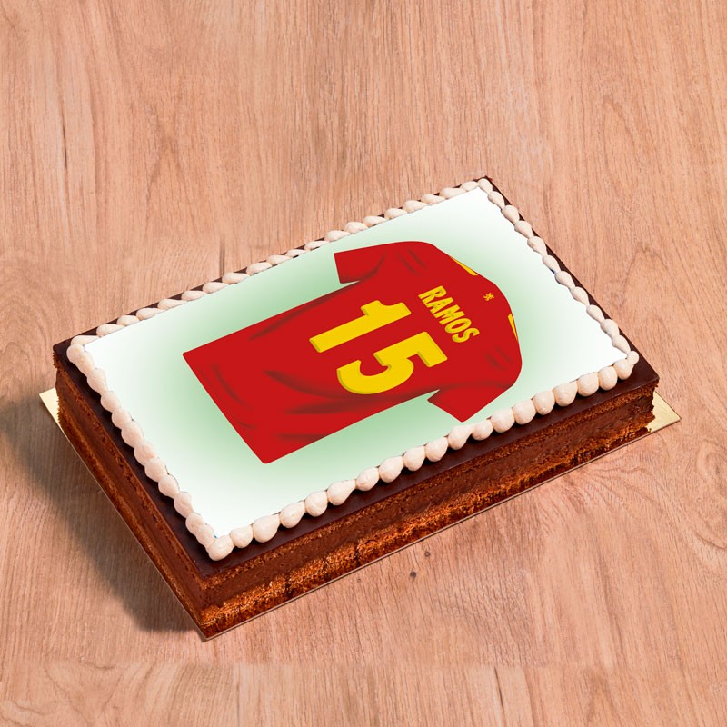 Gâteau photo Maillot d'Espagne Gâteau photo Maillot d'Espagne