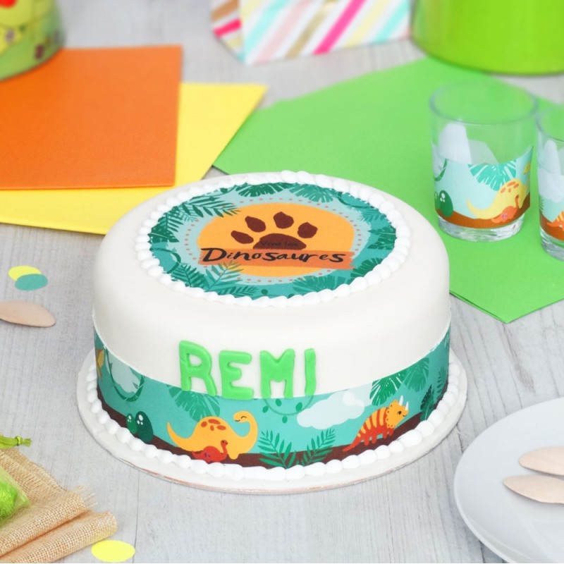 gateau en pate à sucre Dinosaure Enfant gateau en pate à sucre Dinosaure Enfant