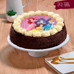 Gâteau layercake chocolat enfant - Thème Princesse