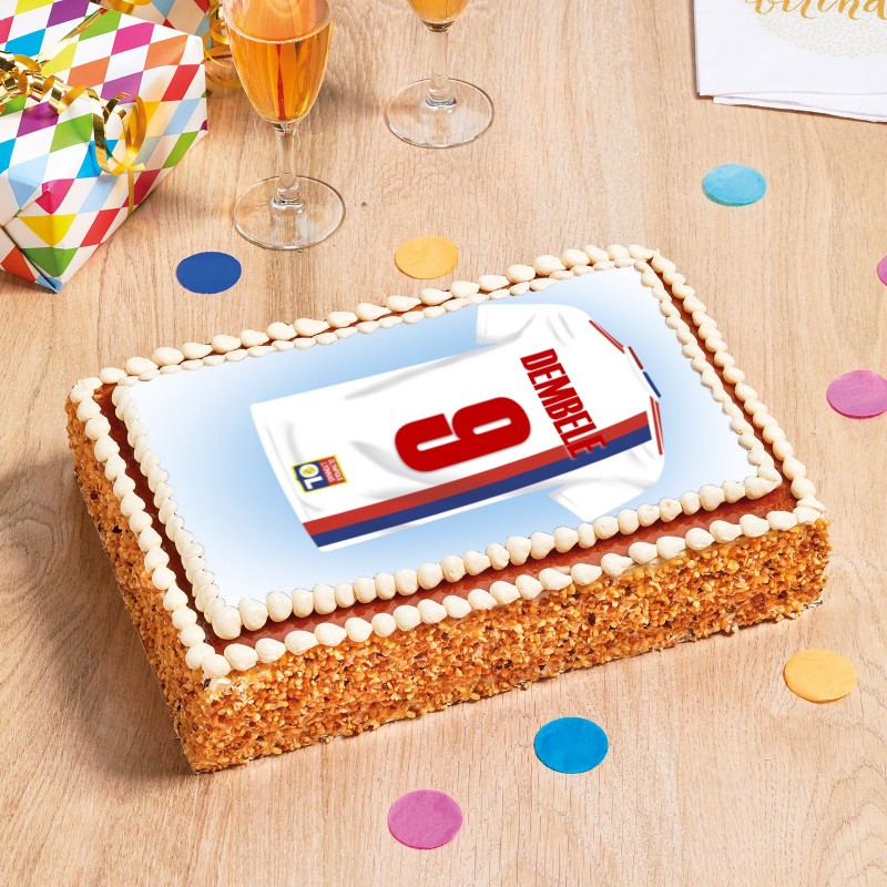 Layercake noisette Olympique Lyonnais personnalisé - La Romainville