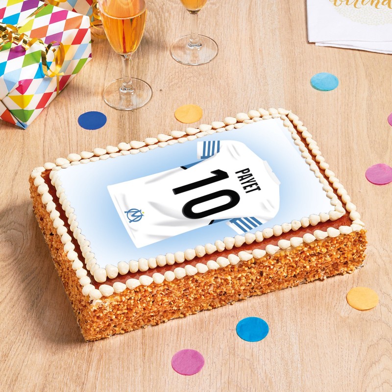 Layercake noisette Olympique de Marseille personnalisé - La Romainville