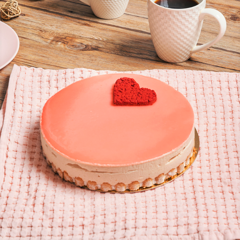 Gâteau fête des mères entremets fraise rose pâtisserie La Romainville Gâteau fête des mères entremets fraise rose pâtisserie La Romainville