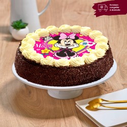 Moka Enfant Minnie - Layercake chocolat - gâteau anniversaire enfant