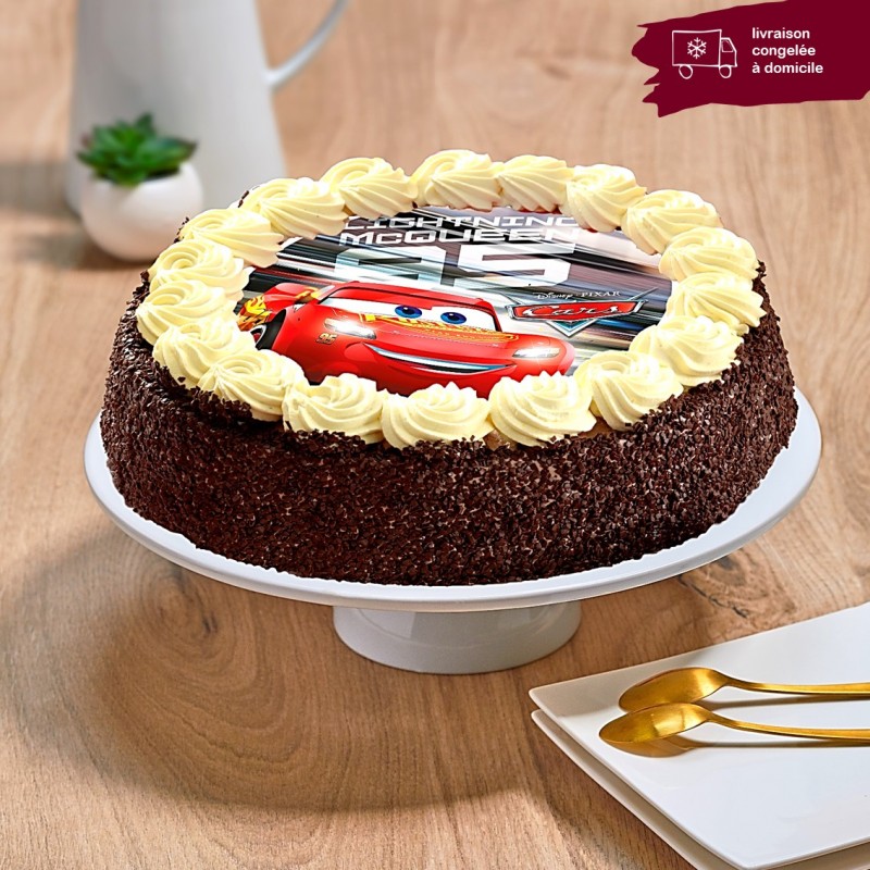 Moka Enfant Cars - Layercake chocolat - gâteau anniversaire enfant