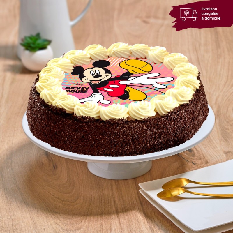 Moka Enfant Mickey - Layercake chocolat - gâteau anniversaire enfant