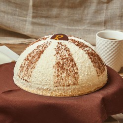 Gâteau Tartuffio - Mousse Noix de coco et chocolat en livraison à domicile - Pâtisserie La Romainville