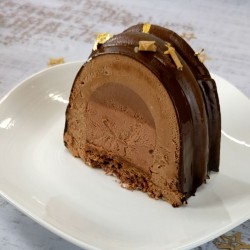 Bûche bavaroise - Extrême Chocolat - Pâtisseries La Romainville