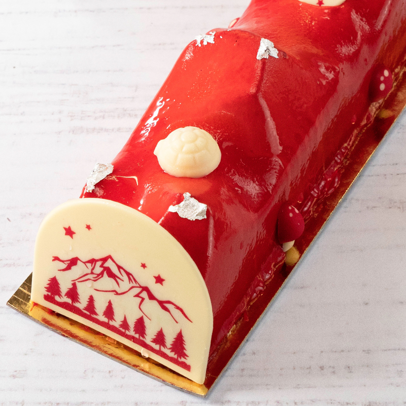 buche aux fruits rouges