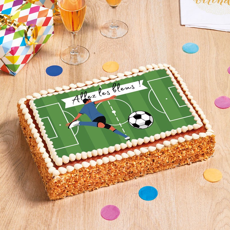 Gâteau Joueur de Foot Equipe de France - Mondial de Football 2022