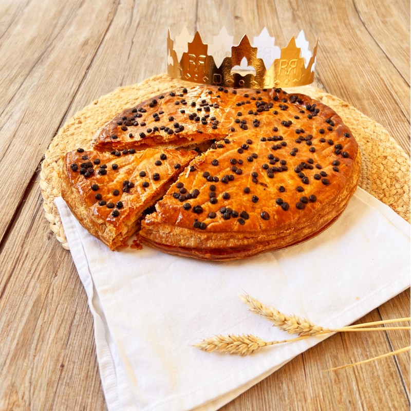 Galette des rois - frangipane chocolat et pépites de chocolat Galette des rois - frangipane chocolat et pépites de chocolat