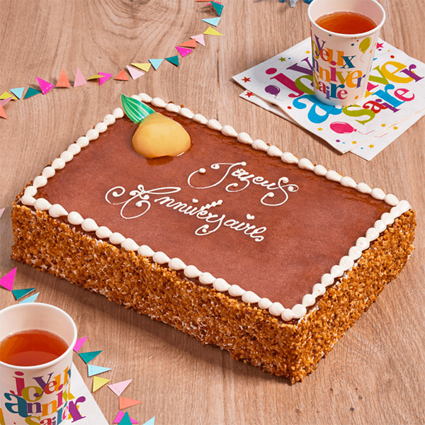 gâteau inscription personnalisée